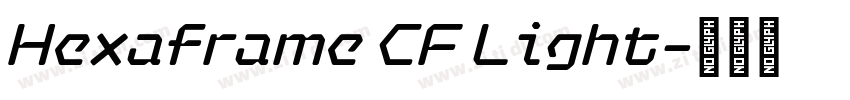 Hexaframe CF Light字体转换